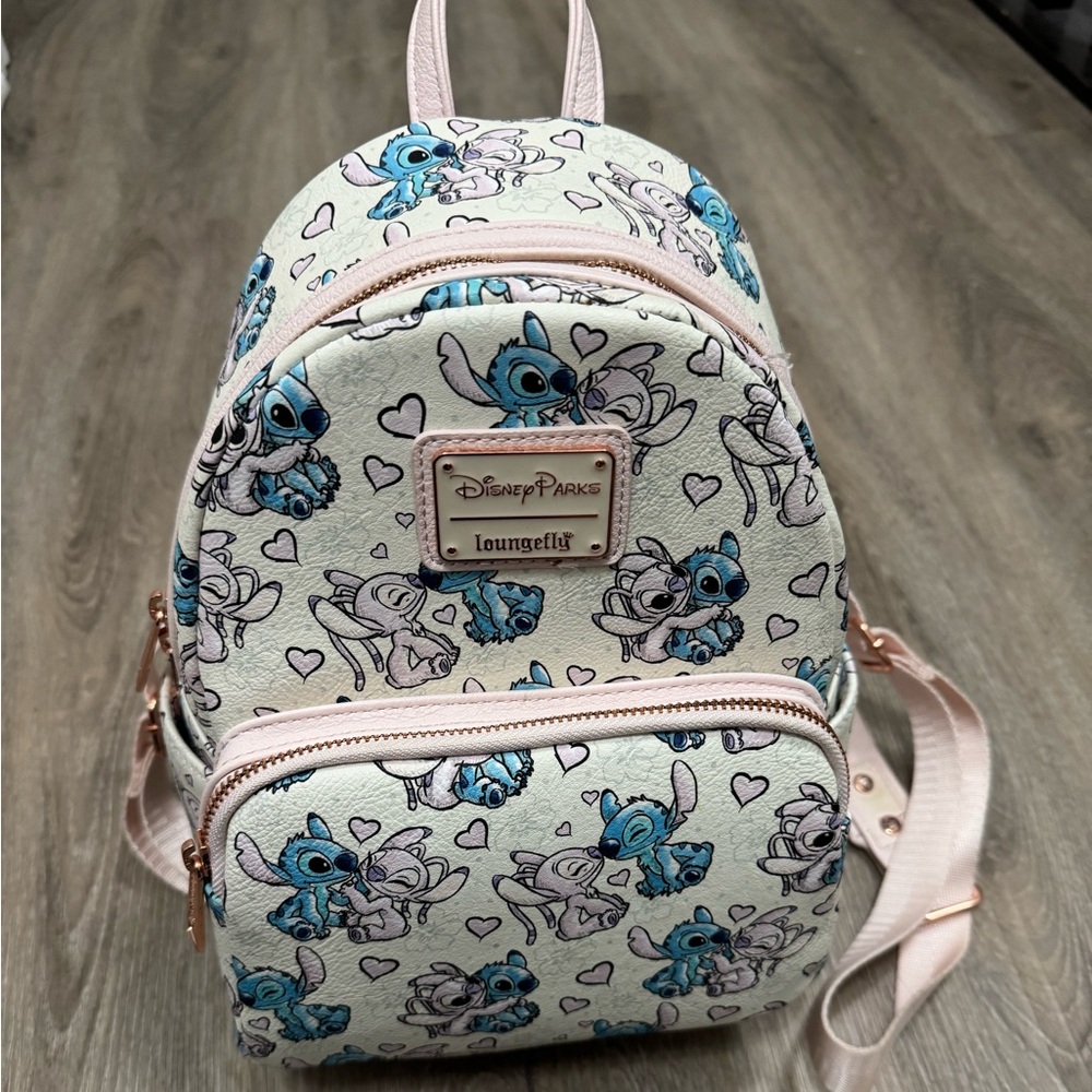 Loungefly Disney Parks Stitch Heart Mini Backpack